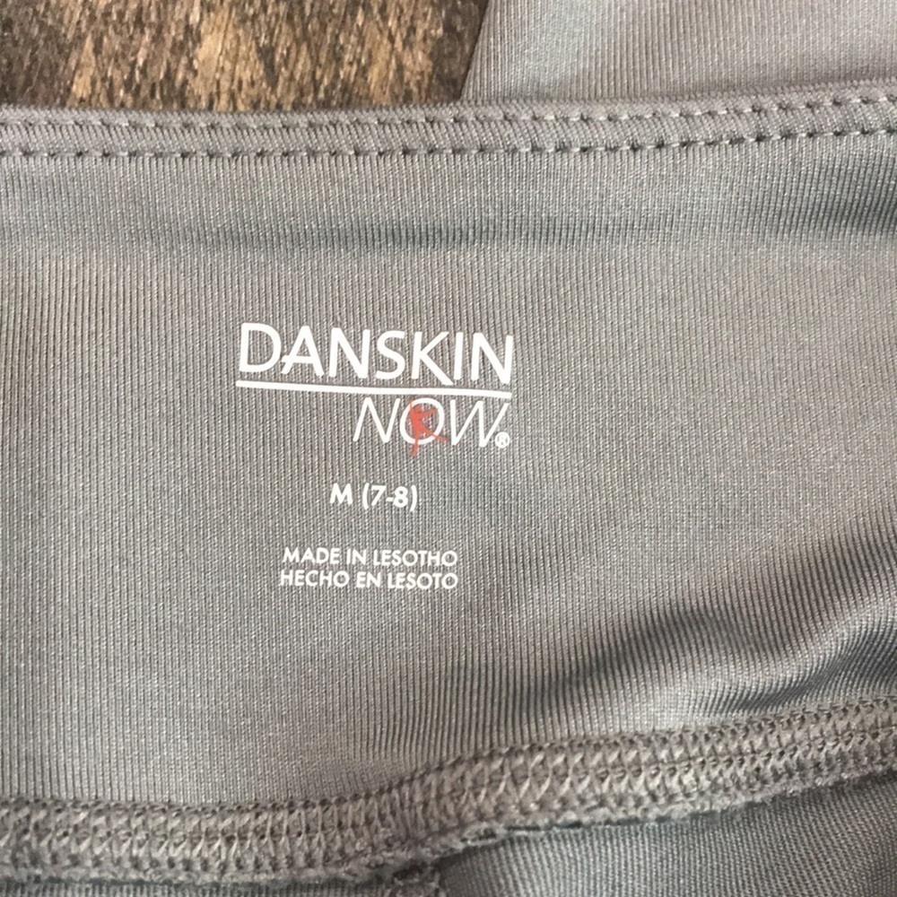 Danskin Now Girls Leggings, M (7/8), Gray & Red/Pink - Picture 6 of 8